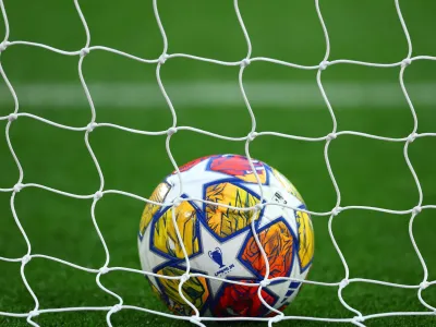 Soccer Football - Champions League - Final - Borussia Dortmund Training - Wembley Stadium, London, Britain - May 31, 2024 General view as a ball is seen during training REUTERS/Carl Recine