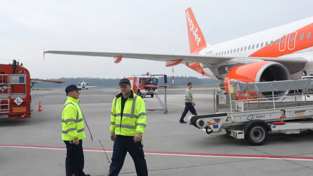 - letalo flote EasyJet - britanski nizkocenovni letalski prevoznik- 16.10.2018 &ndash; Letali&scaron;če Jožeta Pučnika Brnik &ndash; Aerodrom Ljubljana - Fraport Slovenija - //FOTO: Jaka Gasar