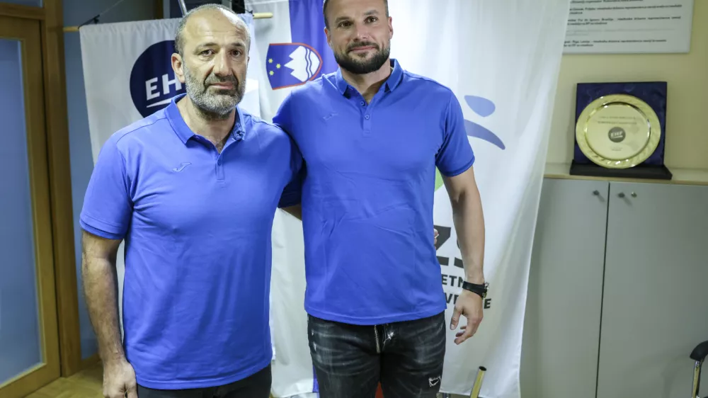 selektorja Dragan Adžič in Uro&scaron; Zorman- 03. 06. 2024 - novinarska konferenca RZS pred Olimpijskimi igrami v Parizu //FOTO: Jaka Gasar