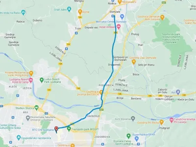 Maraton Franja - zapora cest