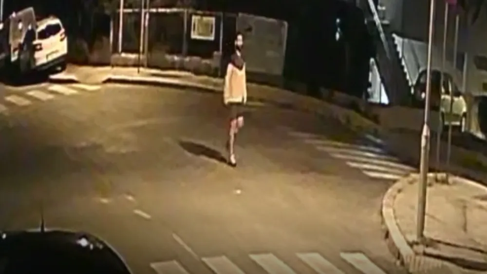 Posnetek nadzorne kamere.