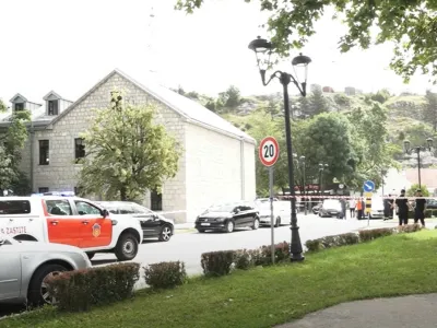 Prizori&scaron;če eksplozije na Cetinju.