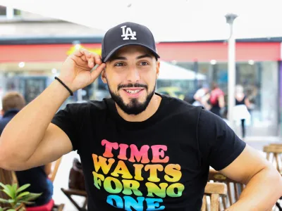 - 04.09.2018 - Sa&scaron;a Petrović (Challe Salle), pisec besedil, pevec, raper, nutricionist in fitnes trener //FOTO: Bojan Velikonja