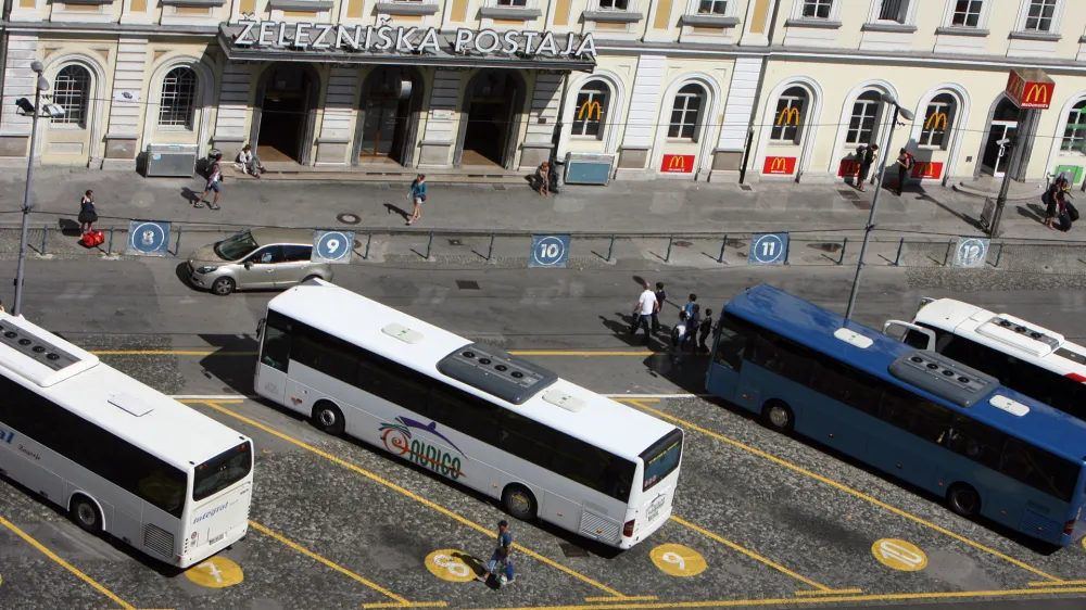 Železni&scaron;ka in avtobusna postaja Ljubljana - //FOTO: Tomaž Skale