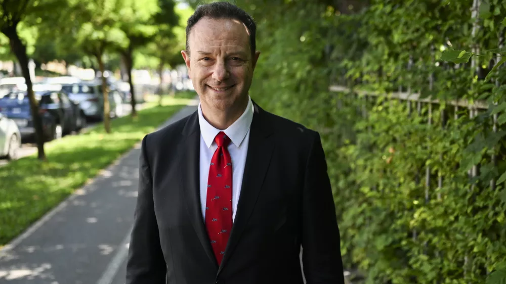16.07.2024 - Justin Friedman, ameri&scaron;ko veleposlani&scaron;tvo v Sloveniji.FOTO: Nik Erik Neubauer