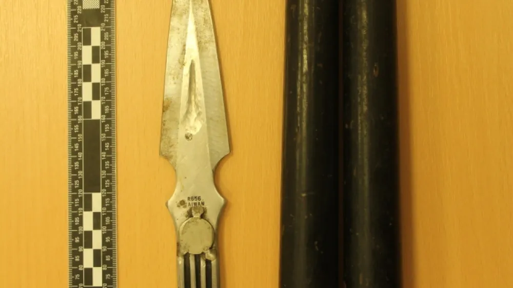 Novome&scaron;ki policisti so pred dnevi 31-letnemu Francozu zasegli bodalo in nunčake, na splo&scaron;no pa v zadnjih letih zasežejo bistveno manj hladnega orožja. F PU Novo mesto