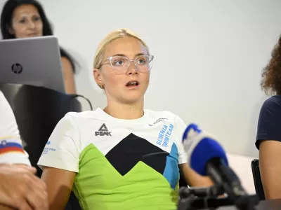 KLANČAR Neža- 11.07.2023 &ndash; Plavalna zveza Slovenije (PZS) &ndash; plavalna reprezentanca pred odhodom na plavalno svetovno prvenstvo v Fukuoki na Japonskem &ndash; plavalci - //FOTO: Nik Erik Neubauer