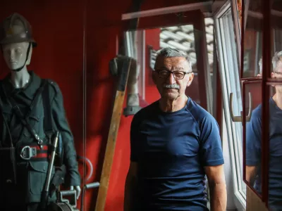 - 05.08.2024. - Srečko &Scaron;estan poveljnik Civilne za&scaron;čite Republike Slovenije.OPOMBA: ZA OBJAVO V OBJEKTIVU!!//FOTO: Bojan Velikonja