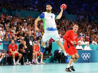 Blaž Janc je k fantastični zmagi proti Norve&scaron;ki za napredovanje v polfinale prispeval devet golov iz enajstih strelov. Foto: Reuters