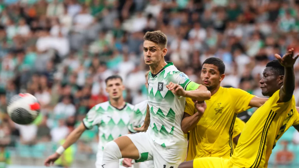 Marcel Ratnik 08.08.2024. - Nogomet, kvalifikacije za Evropsko ligo 3. krog Olimpija Ljubljana - &Scaron;erif Tiraspol. //FOTO: Bojan Velikonja