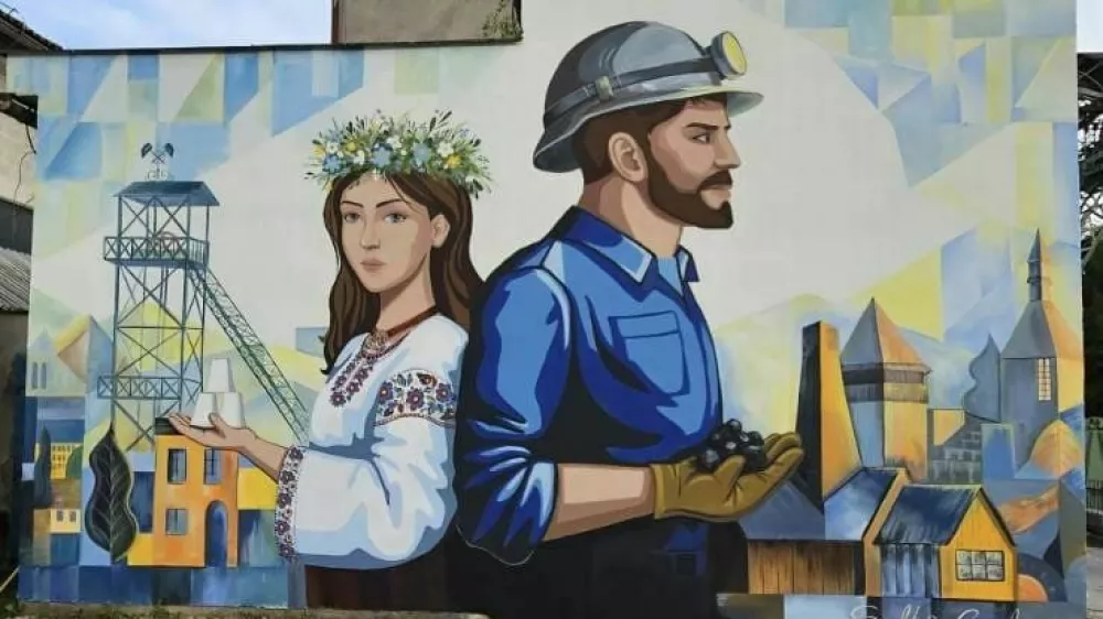 Mural so ustvarjale tri ukrajinske umetnice, Khrystyna Dragun, Lavriv Victoria in Iryna Olinyk. Foto: Roman Turn&scaron;ek