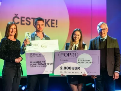 Ekipa Law Brainer je s svoji kategoriji zmagovala na tekmovanju Popri. Foto: Primorski tehnolo&scaron;ki park