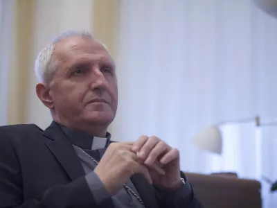 Stanislav ﻿Stane Zore, rimskokatoli&scaron;ki duhovnik in franči&scaron;kan (OFM), pesnik, prevajalec - ljubljanski nad&scaron;kof in metropolit od 23. novembra 2014 -          ///FOTO: Luka CjuhaOPOMBA: ZA OBJAVO V PRILOGI &ndash; DNEVNIKOV OBJEKTIV - INTERVJU 2014.