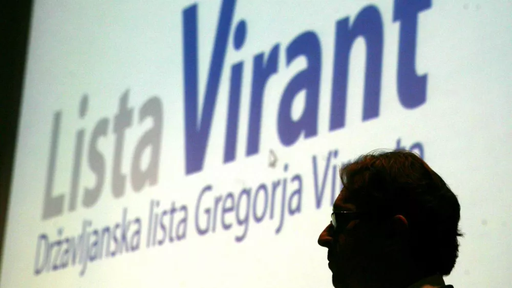 predsednik stranke Lista Virant Gregor Virant- ustanovni kongres - stranka Lista Virant - Državljanska lista Gregorja Viranta (DLGV) - potrdili svoj volilni program ter izvolili vodstvo stranke. //FOTO: Bojan Velikonja 