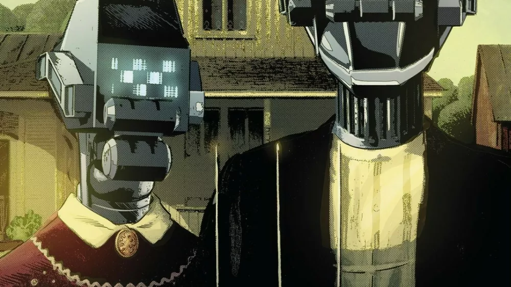 Risoroman ni samo zgodba o neki distopiji, v kateri roboti delajo namesto ljudi, ampak so roboti sinonim za tiste mo&scaron;ke, ki so se gibanju JazTudi uprli na način, da so poudarjali, da sami niso taki. Foto: VigeVageKnjige