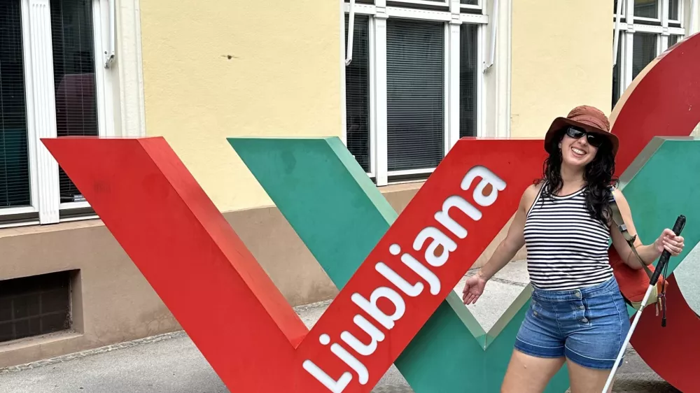 Catarina Rivera se je odzvala povabilu Turizma Ljubljana, med obiskom pa se je osredotočila na preverjanje prijaznosti in dostopnosti destinacij za osebe z oviranostmi. Foto: osebni arhiv