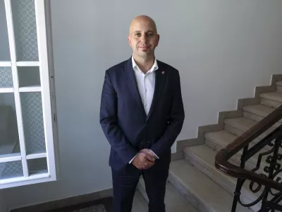 župan Ribnice Samo Pogorelc- 07.06.2023 &ndash; Romsko naselje Lepovče v občini Ribnica &ndash; romi - //FOTO: Jaka Gasar