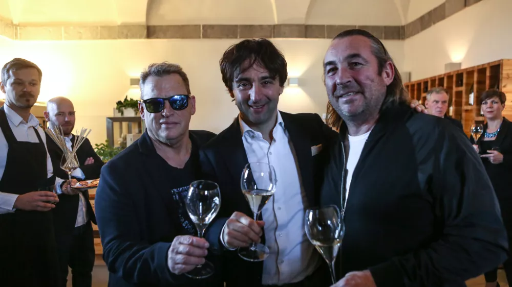 stojan &scaron;čurek vinar Tomi Kavčič vinar Marko Skočaj Dolfo16.11.2017 - Kruh in vino (Vila Vipolže) restavracija Tomaž KavčičFoto Luka Cjuha.