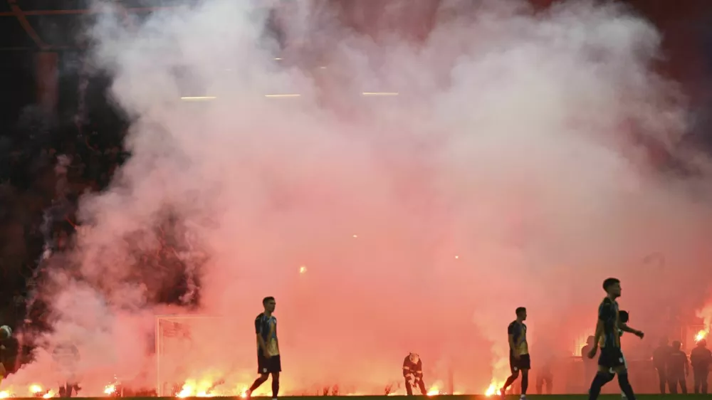 Izgredi na tekmi Olimpija - Rijeka