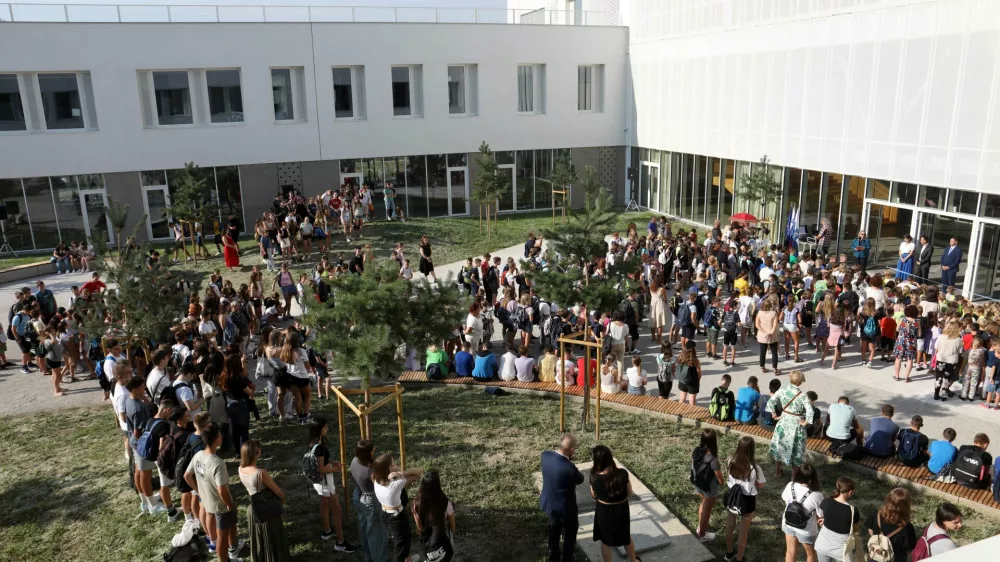 Nova &scaron;ola Frana Albrehta v Kamniku velja za najsodobnej&scaron;o &scaron;olo pri nas. Foto: Tomaž Skale