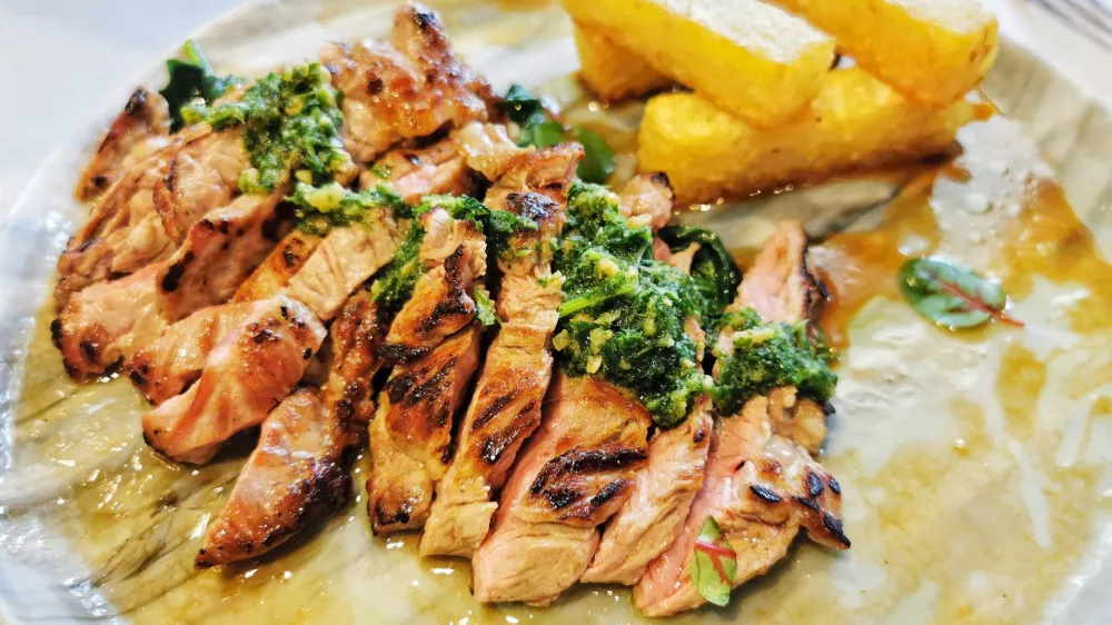 Telečji spider steak, Restavracija Rose