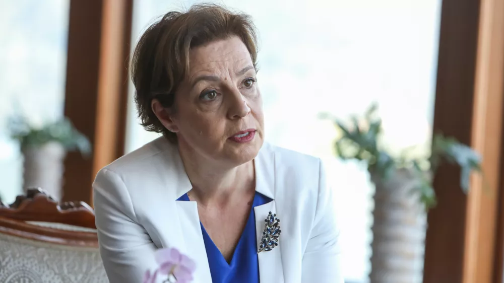 - 03.09.2024. - Donika G&euml;rvallo-Schwarz, Zunanja ministrica Republike Kosovo.//FOTO: Bojan Velikonja