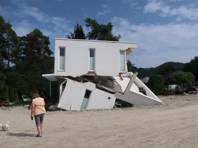 vodna ujma, Savinja, Letu&scaron;ka gmajna. Foto: Tatjana Pihlar 