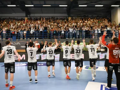 - 6.04.2024 &ndash; Finale pokala v rokometu, Trimo Trebnje: Slovenj Gradec //FOTO: Nik Erik Neubauer