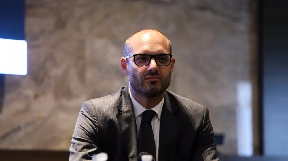 Slobodan &Scaron;e&scaron;um, generalni direktor Direktorata za gospodarsko in javno diplomacijo na MZEZ- 12.09.2024. Regijski izbor Gazele 2024 Osrednje slovenske regije v Hotelu Grand Plaza v ljublani. Gazele 2024.//FOTO: Bojan Velikonja