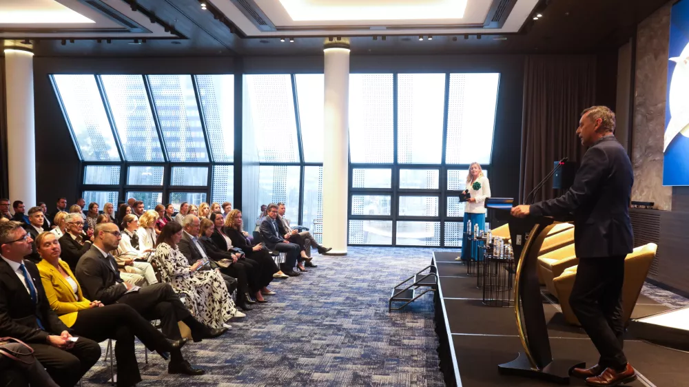 - Miran Lesjak, odgovorni urednik časopisa Dnevnik,- 12.09.2024. Regijski izbor Gazele 2024 Osrednje slovenske regije v Hotelu Grand Plaza v ljublani. Gazele 2024.//FOTO: Bojan Velikonja