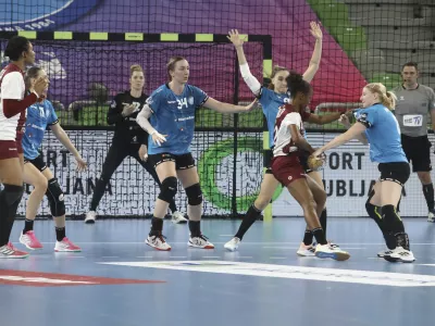 - 06.01.2024 &ndash; rokomet - Krim Mercator: Rapid Bukare&scaron;ta, evropska liga prvakinj - 9. krog //FOTO: Luka Cjuha