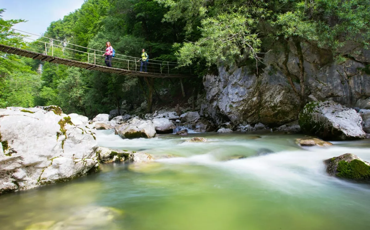 Prisluhnite in uživajte v senčnem naročju bujnih gozdov. F geopark-idrija.si