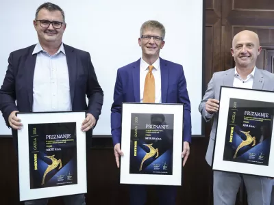 Mirko Požar, Igor Arh, Jure Vi&scaron;ček- 24.09.2024 - izbor dolenjsko-posavske Gazele - grad Mokrice //FOTO: Jaka Gasar