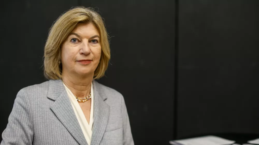 25.09.2024 - Marie-Janine Calic je odlična poznavalka Jugovzhodne Evrope, redna profesorica zgodovine Vzhodne in Jugovzhodne Evrope na Univerzi v M&uuml;nchnu.FOTO: Luka Cjuha