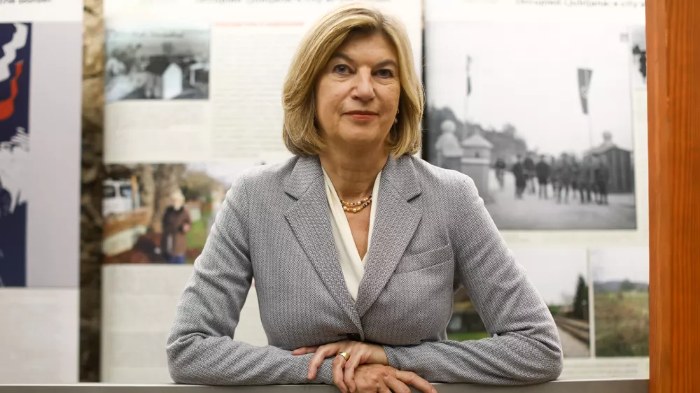 25.09.2024 - Marie-Janine Calic je odlična poznavalka Jugovzhodne Evrope, redna profesorica zgodovine Vzhodne in Jugovzhodne Evrope na Univerzi v M&uuml;nchnu.FOTO: Luka Cjuha