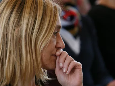 dr. Alja Brglez, vodja kabineta predsednika republike - 27.05.2015 - Dnevnikov projekt Obrazi prihodnosti - sprejem dijakov in mentorjev pri predsedniiku republike Borutu Pahorju //FOTO: Tomaž Skale 