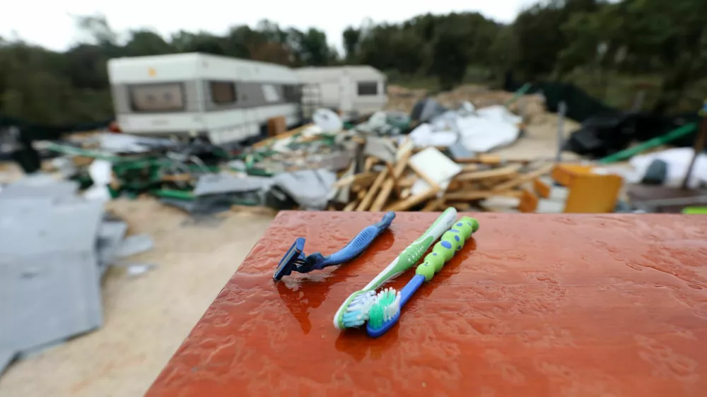 02.10.2024., Barbariga: Na podrucju Barbarige, pocela je nova tura rusenja bespravno sagradjenih objekata, mahom u vlasnistvu slovenskih drzavljana. Photo: Sasa Miljevic / PIXSELL/PIXSELL