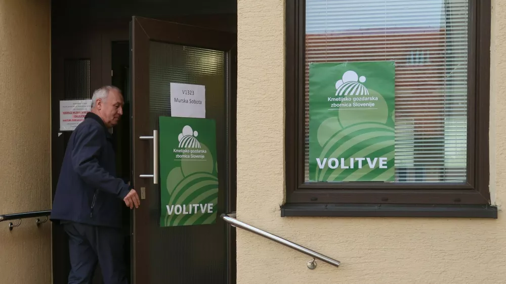 Kmetijsko gozdarska zbornica Slovenije (KGZS), volitve v svet zbornice 2024, voli&scaron;če Murska Sobota. Foto: Tatjana Pihlar 