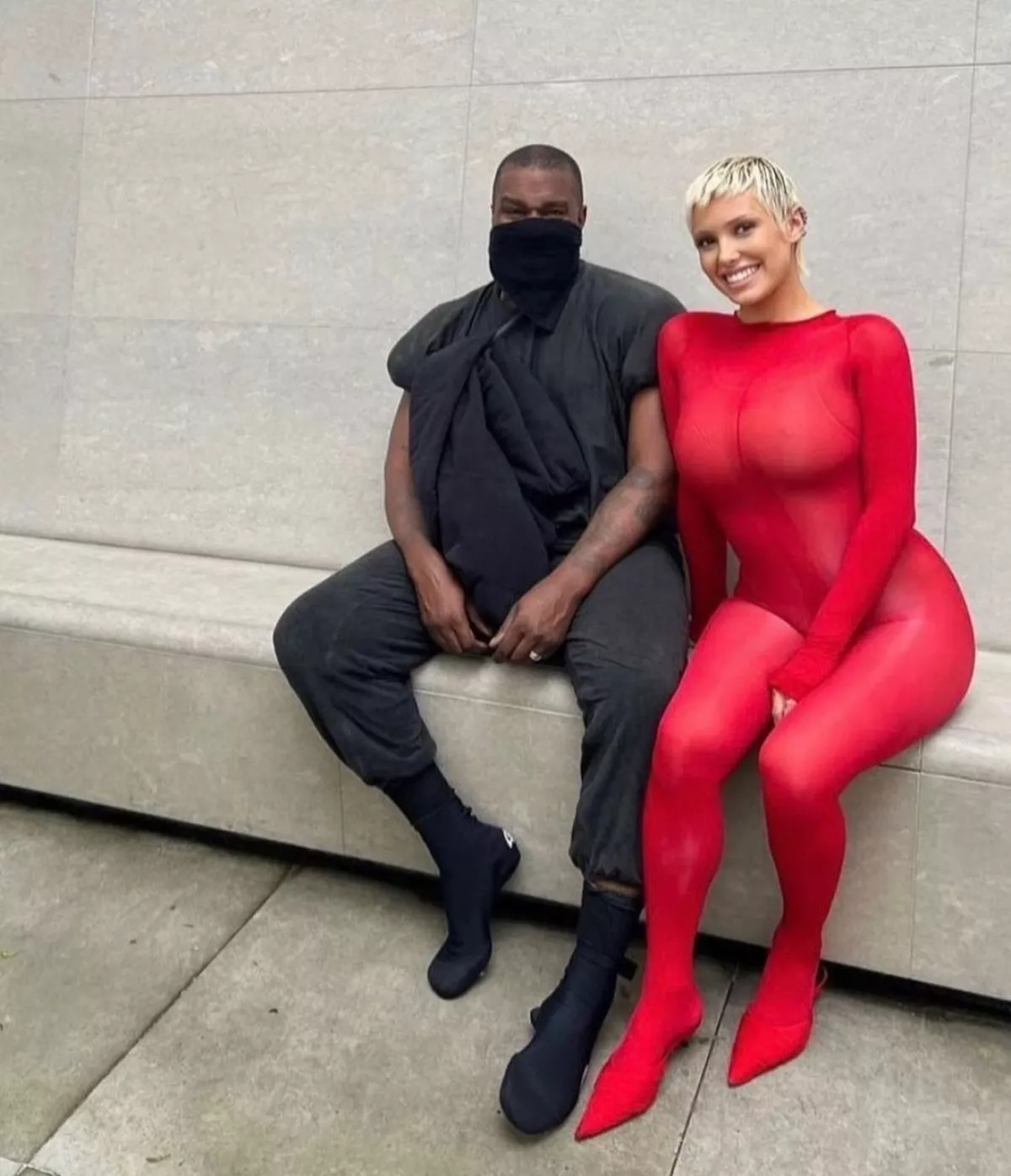 Bianca v &scaron;e eni precej drzni kreacije svojega moža, Kanyeja Westa. F Instagram