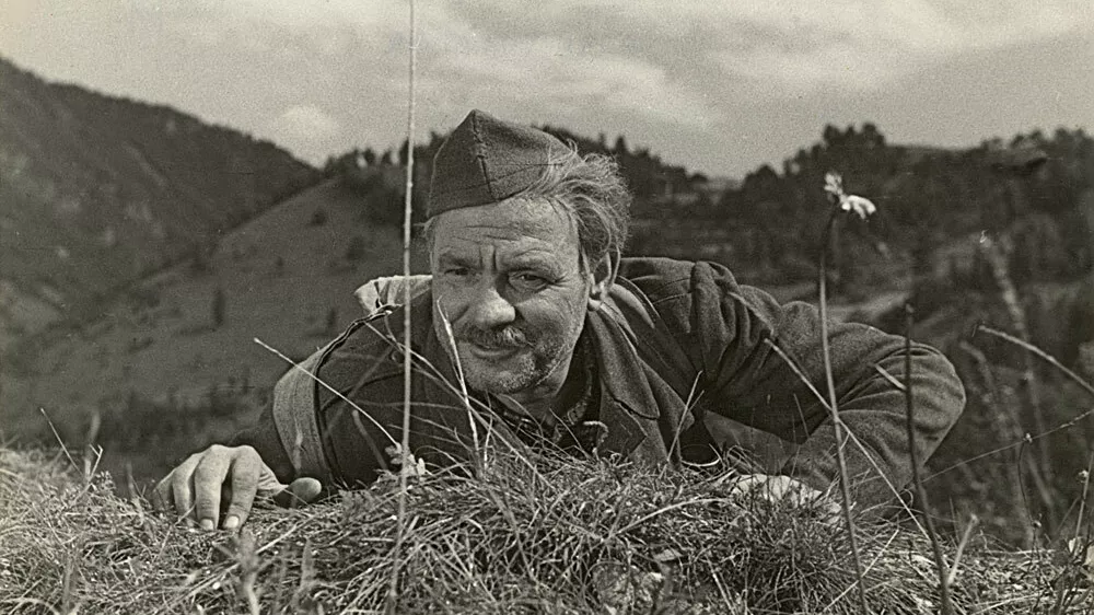 Ba&scaron;ka grapa, Grahovo ob Bači, Koritnica, tematska pot Na svoji zemlji, lokacije snemanja filma Na svoji zemlji leta 1947 in 1948 / Foto: Arhiv Slovenske Kinoteke