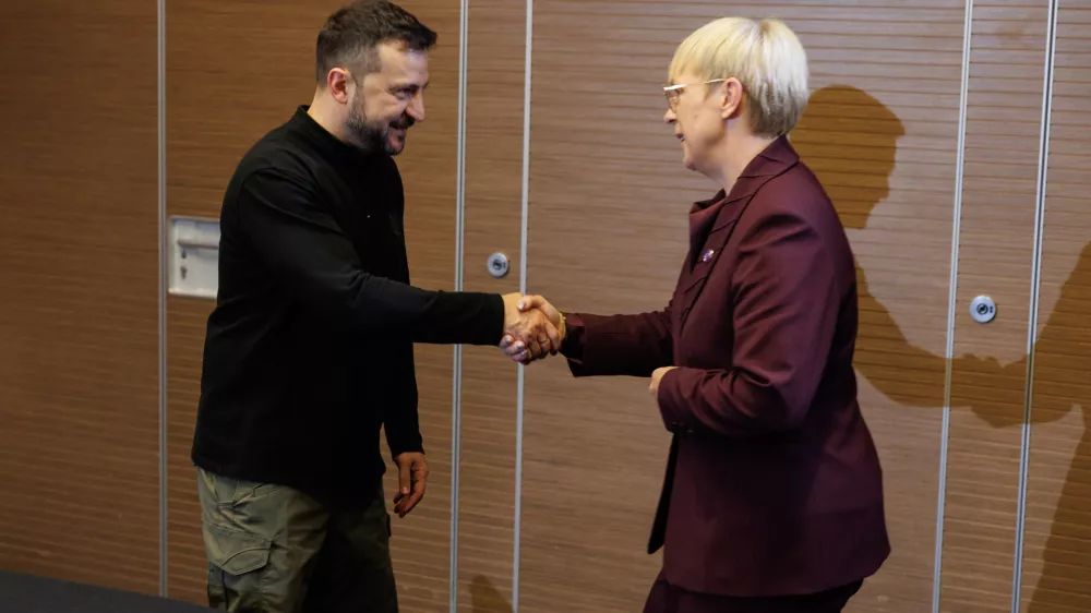 Predsednica Nata&scaron;a Pirc Musar se je ob robu vrha v Dubrovniku sestala z ukrajinskim predsednikom Volodimirjem Zelenskim. Foto: STA