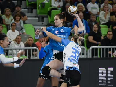 Ana Gros12.10. 2024 Krim Mercator - CSM Bukare&scaron;ta, evropska liga prvakinjFoto: Nik Erik Neubauer