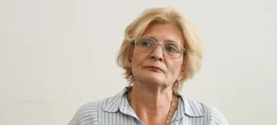 Lidija Giuliatti Bajželj - 24.08.2023 – sojenje Lidiji Giuliatti Bajželj, osumljeni kaznivega dejanja napeljevanja k umoru svojega sina Andreja Bajžlja //FOTO: Nik Erik Neubauer