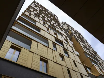 - 09.11.2023 &ndash; otvoritev - stanovanjsko poslovni kompleks Bellevue Living &ndash; luksuzna soseska ob Celov&scaron;ki cesti v Ljubljani - nepremičnine //FOTO: Jaka Gasar