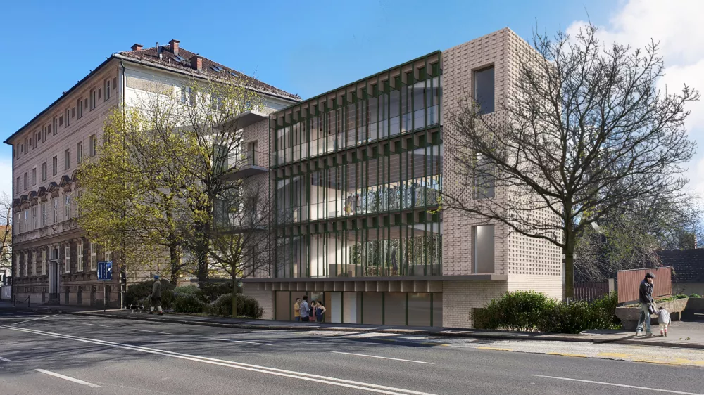 Prizidek k domu Janeza Levca ob Karlov&scaron;ki cesti bo stal skoraj 5 milijonov evrov, dokončan pa naj bi bil leta 2026. Foto:&nbsp;arhiv MOL