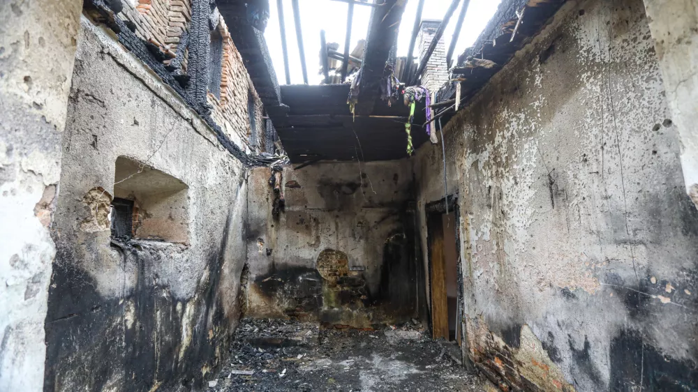 16.10.2024 - Iskrica Nedeljskega - družina Skok - Zagaj, Ponikva pri &Scaron;entjurju. Požar. FOTO: Luka Cjuha / Foto: Luka Cjuha