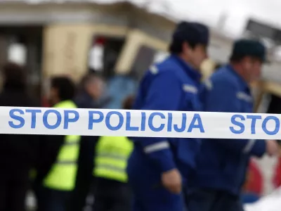 - ilustrativna fotografija - policijski za&scaron;čitni trak - policija - stop/FOTO: Luka Cjuha
