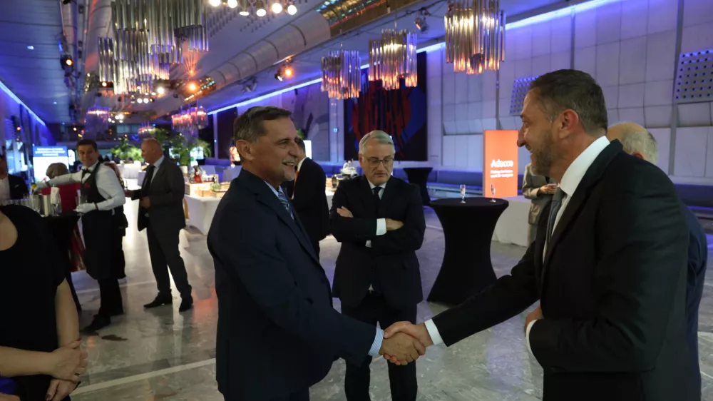 Miran Lesjak, Matjaž Han, Klemen Bo&scaron;tjančič- 21.10.2024 - izbor Gazele 2024 - zlata gazela je podjetje Hyla //FOTO: Jaka Gasar