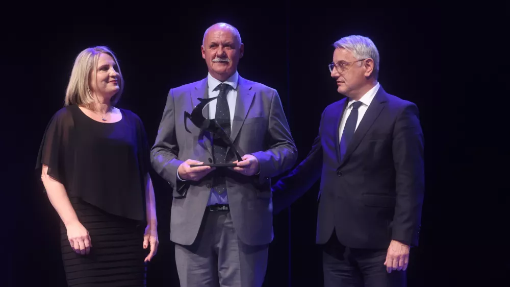 Matjaž Han- 21.10.2024 - izbor Gazele 2024 - zlata gazela je podjetje Hyla //FOTO: Jaka Gasar