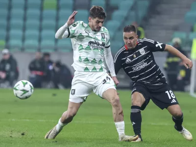 Augustin Dolffo- 24.10.2024 - nogomet - 2. krog liga&scaron;kega dela v evropski konferenčni ligi - Olimpija: Lask//FOTO: Jaka Gasar